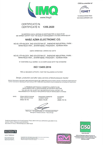 ISO13485 Certificate
